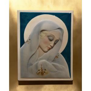 Essevi - Sandro Vacchetti - Placca Murale Raffigurante La Madonna - Italia Anni 30